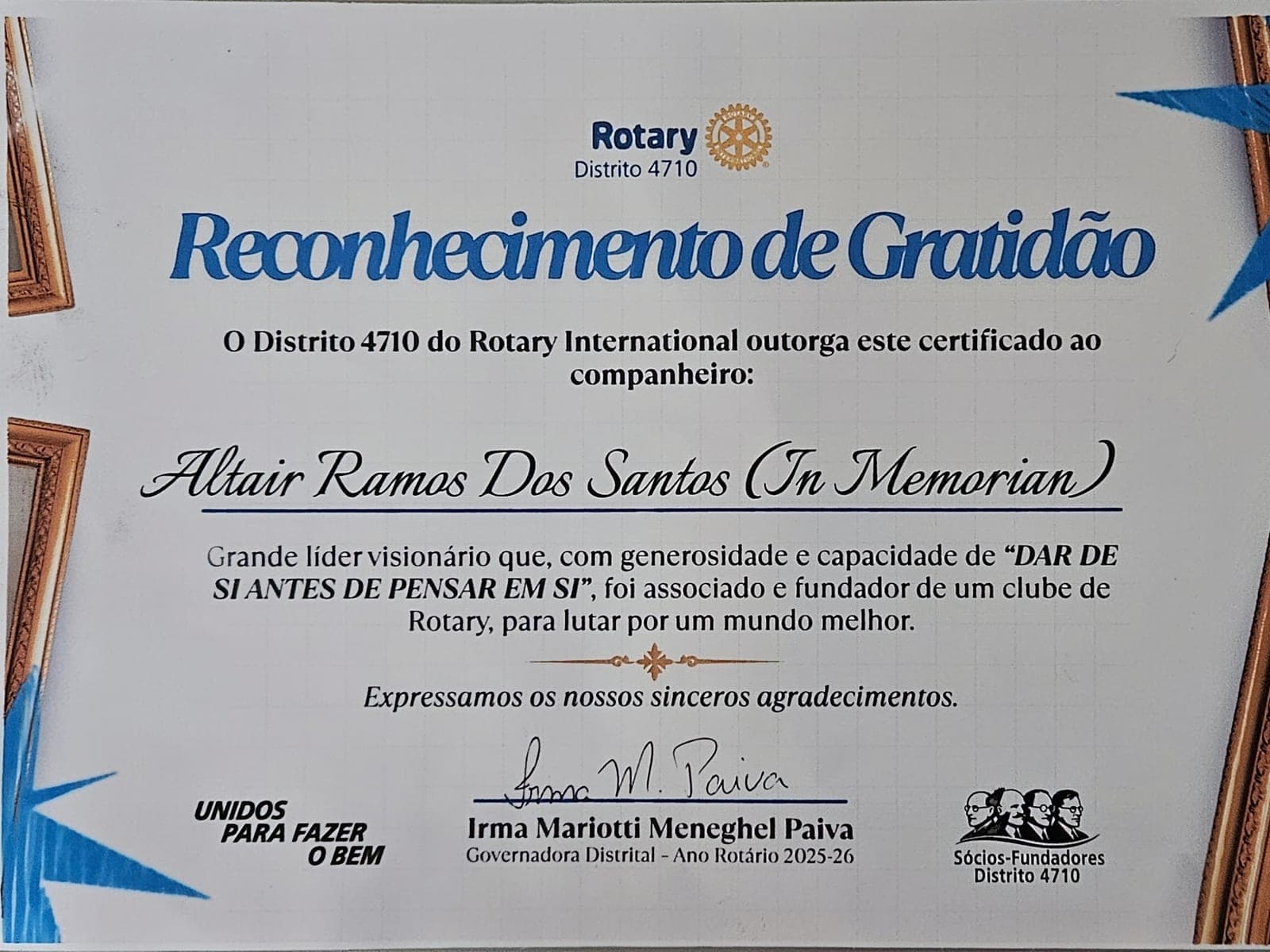 Homenagem a um dos fundadores do clube — foto 1
